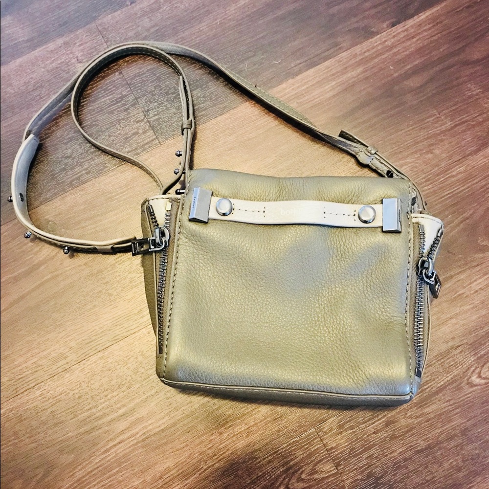 Botkier Leroy Olive Leather Crossbody handbag